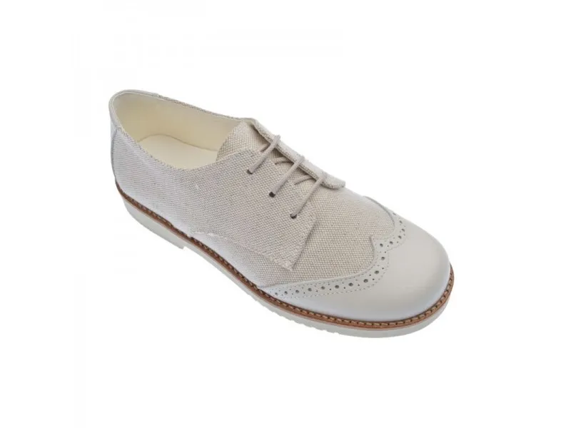 ZAPATO BLUCHER PARA VESTIR 11365 PIRUFIN EN COLOR MARINO O LINO NATURAL