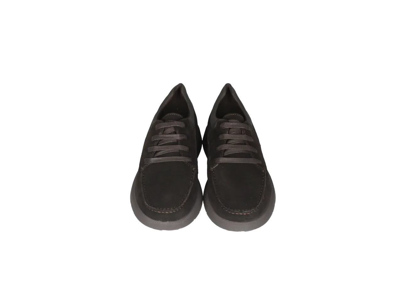 Zapato Cordon Nobuck Marron Cuello Nylon
