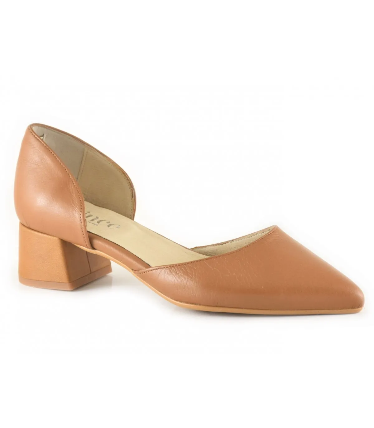 Zapato corte salón con abertura lateral