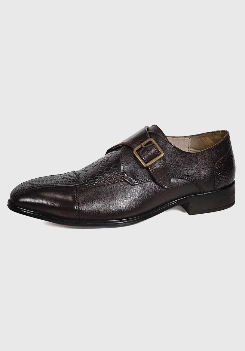 Zapato Cuero Verona Café Oscuro