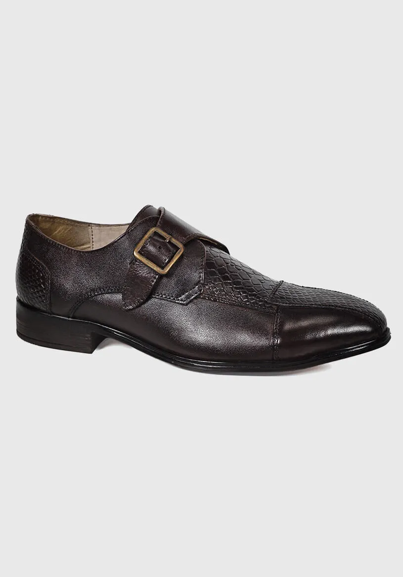 Zapato Cuero Verona Café Oscuro