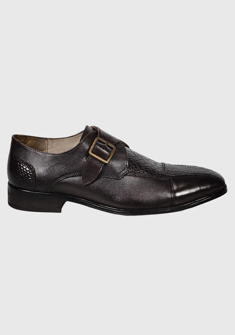 Zapato Cuero Verona Café Oscuro