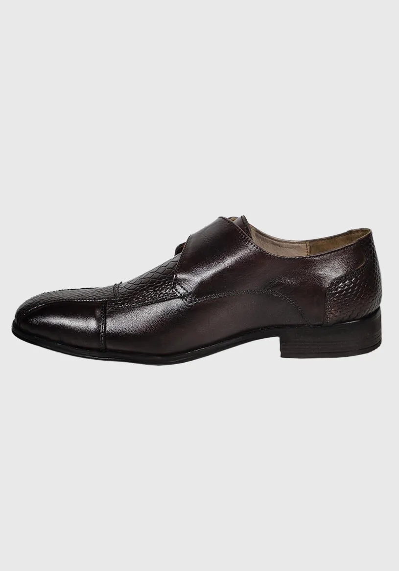 Zapato Cuero Verona Café Oscuro