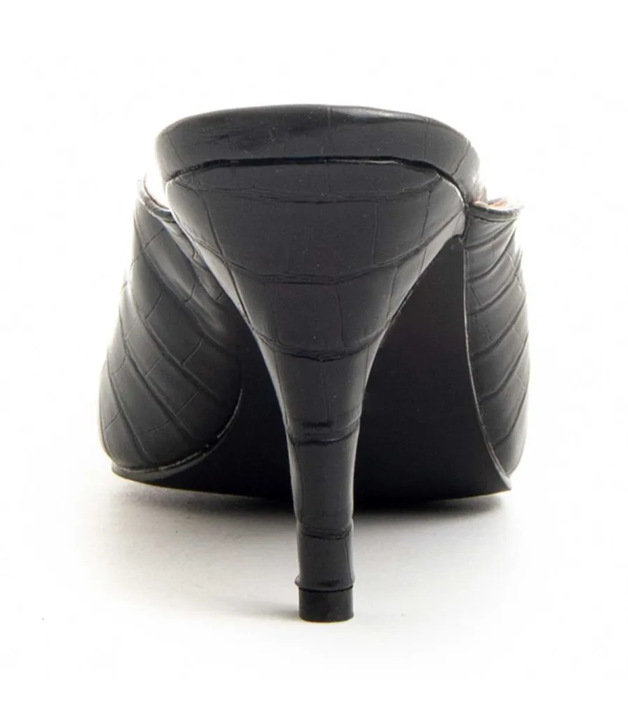 Zapato De Tacón Para Mujer.  Montevita  Sirena  88163 Negro
