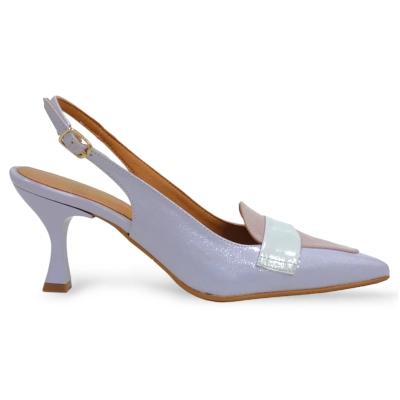 Zapato destalonado Daniela Vega combi pastel 2379