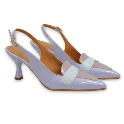 Zapato destalonado Daniela Vega combi pastel 2379
