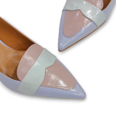 Zapato destalonado Daniela Vega combi pastel 2379