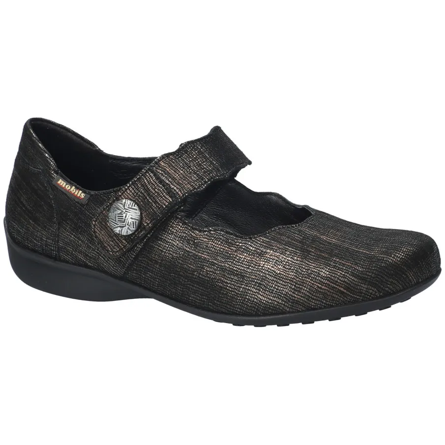 ZAPATO MOBILS DE MEPHISTO FLORA NEGRO METAL