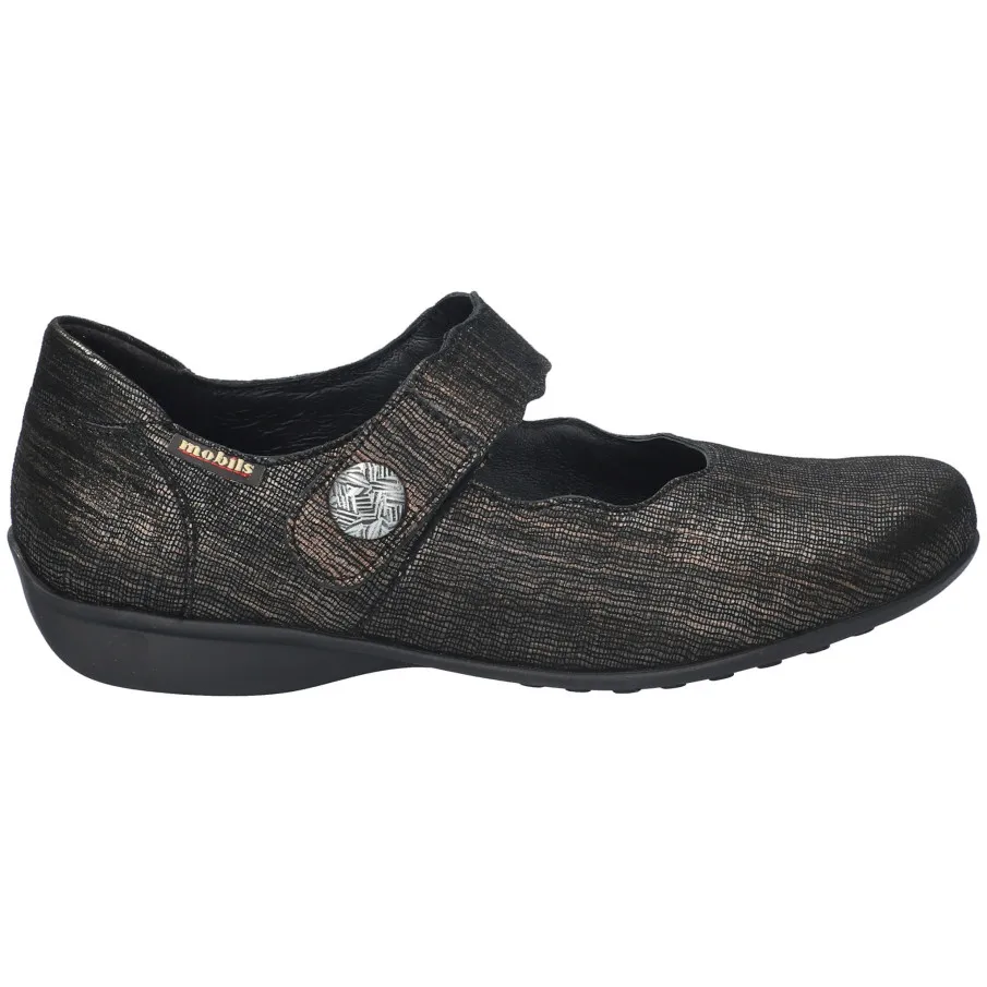 ZAPATO MOBILS DE MEPHISTO FLORA NEGRO METAL