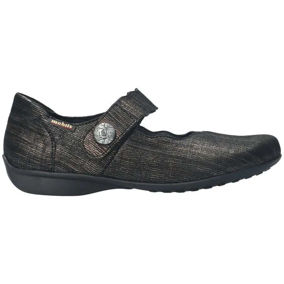 ZAPATO MOBILS DE MEPHISTO FLORA NEGRO METAL
