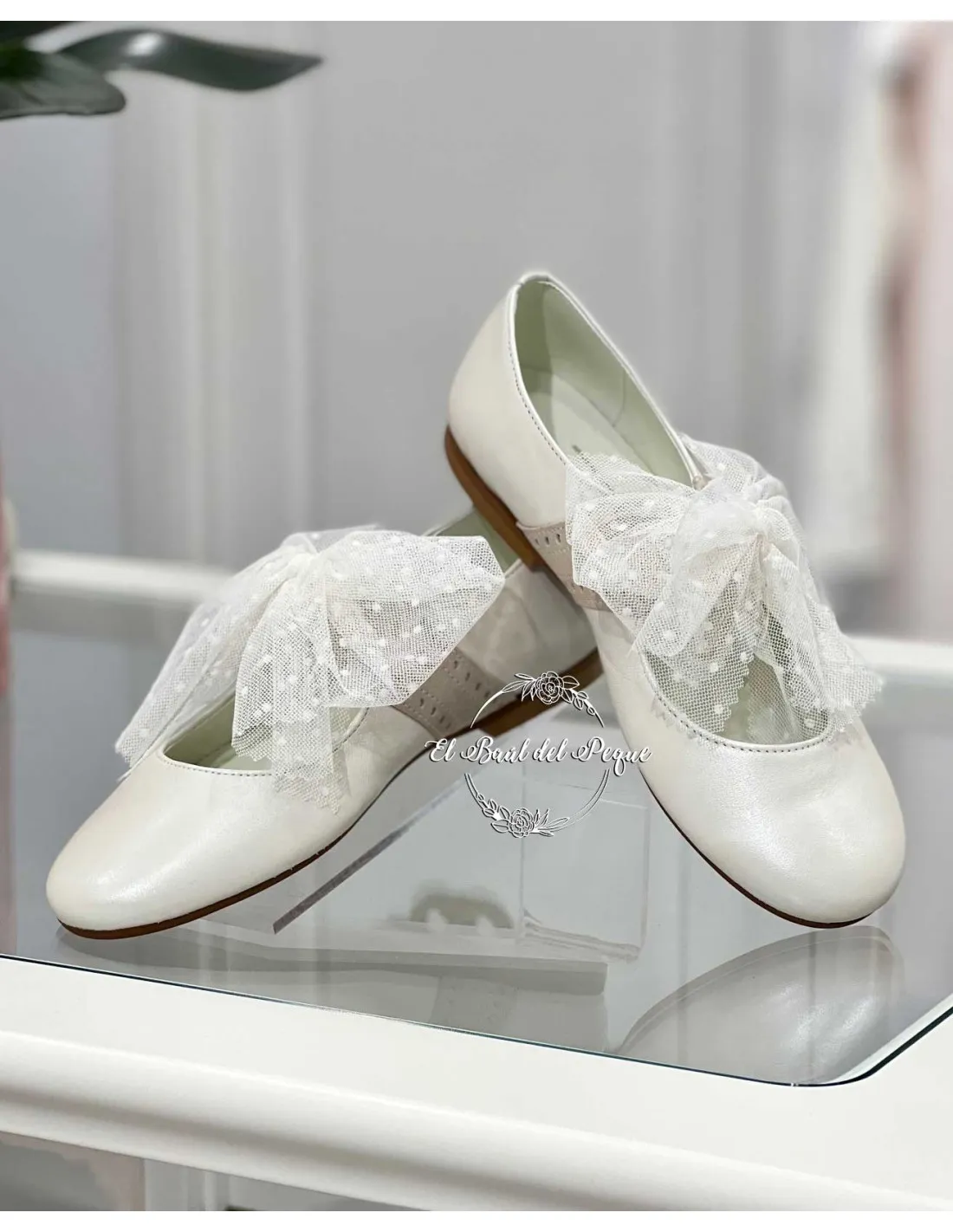 Zapato Niña Casiopea Nupcial con Lazo María Catalán