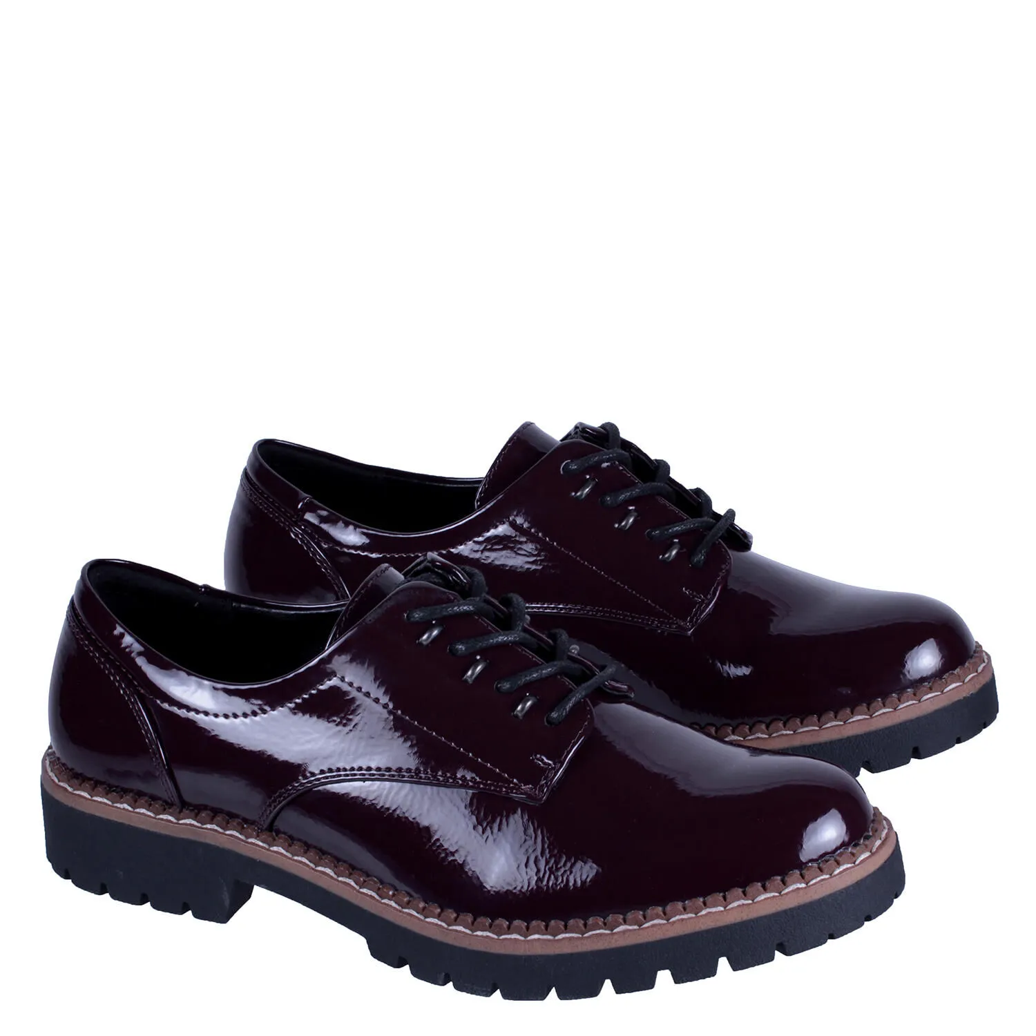 Zapato Oxford Burdeo 4fz0222