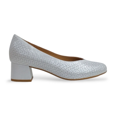 Zapato salon D’chicas tacon blanco 3691