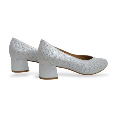 Zapato salon D’chicas tacon blanco 3691