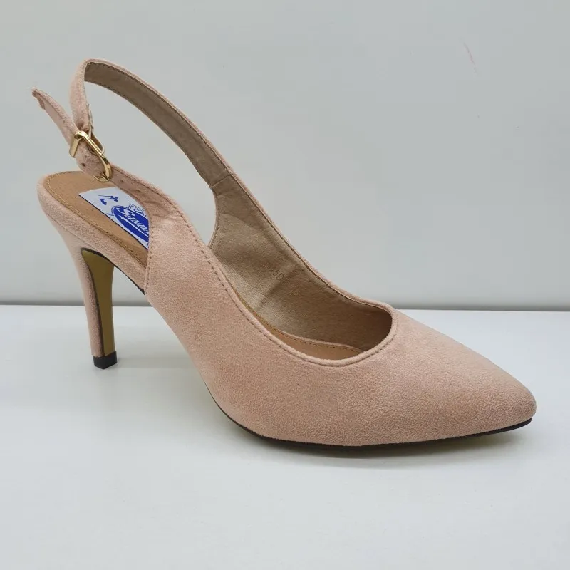 ZAPATO SALON DESTALONADO VESTIR ROSA