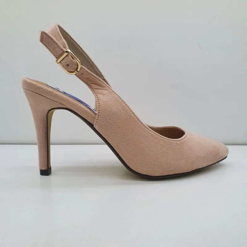 ZAPATO SALON DESTALONADO VESTIR ROSA