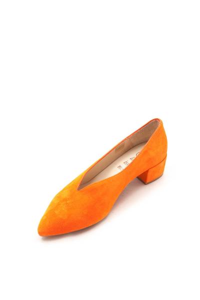 zapato salonissimos azahara tacon ante naranja