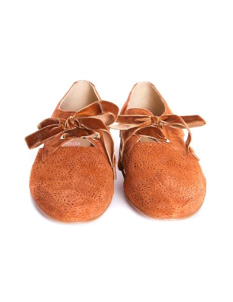 zapato salonissimos calado lazo ante camel