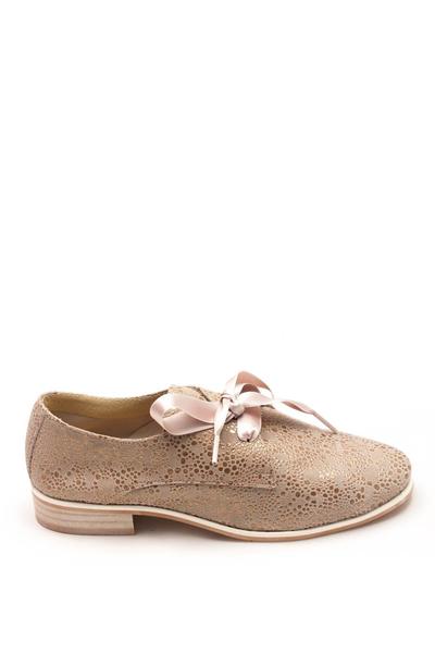 zapato salonissimos cordones en taupe