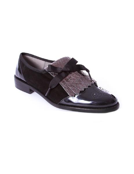 zapato salonissimos fleco yilma negro