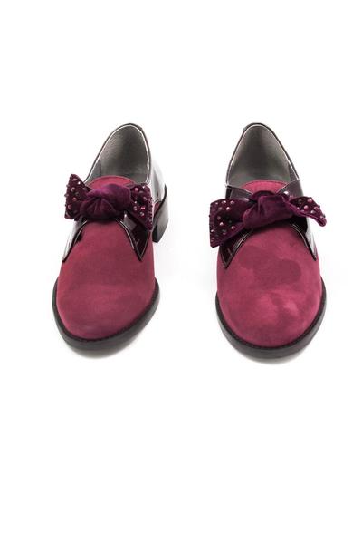zapato salonissimos lazo burdeos