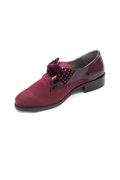 zapato salonissimos lazo burdeos