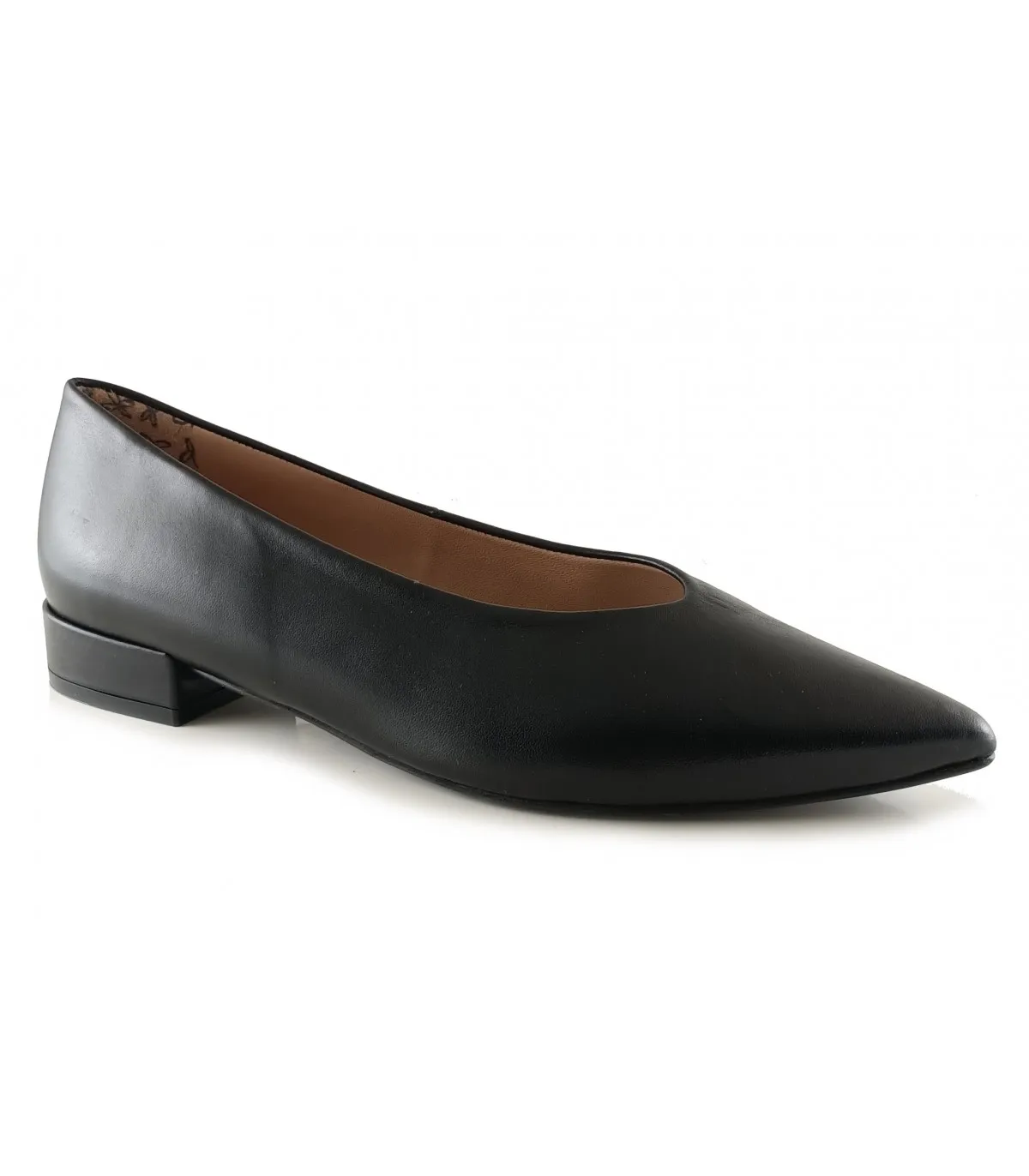 Zapato salón para mujer en piel negro