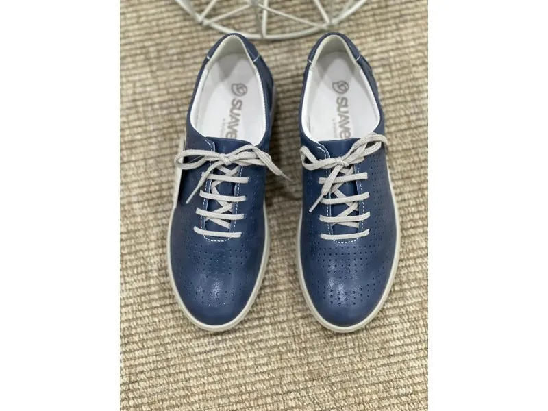 ZAPATO SPORT ELLE 3603 SUAVE BY LEYLAND EN COLOR COBALTO