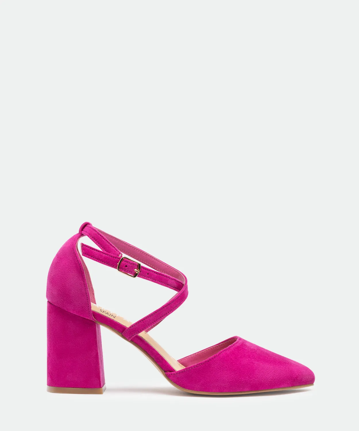 Zapato tacón tiras cruzadas