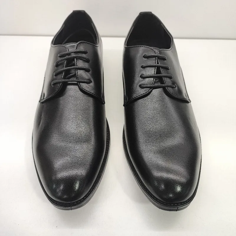 ZAPATO VESTIR HOMBRE BLUCHER CORDONES LISO NEGRO