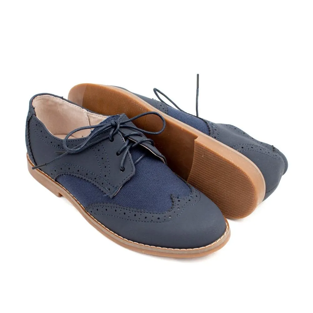 Zapatos Comunión Niño Azul Marino Modelo Verino