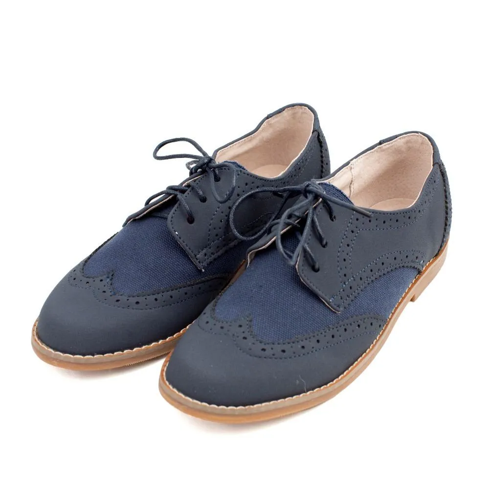 Zapatos Comunión Niño Azul Marino Modelo Verino
