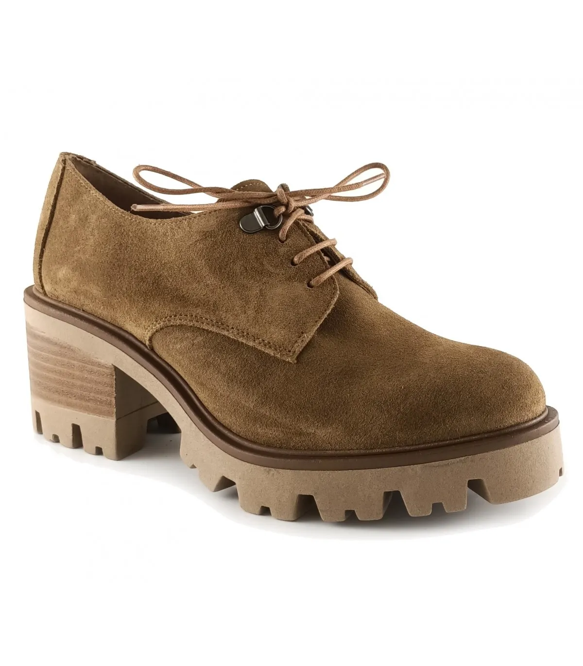 Zapatos de cordones con tacón