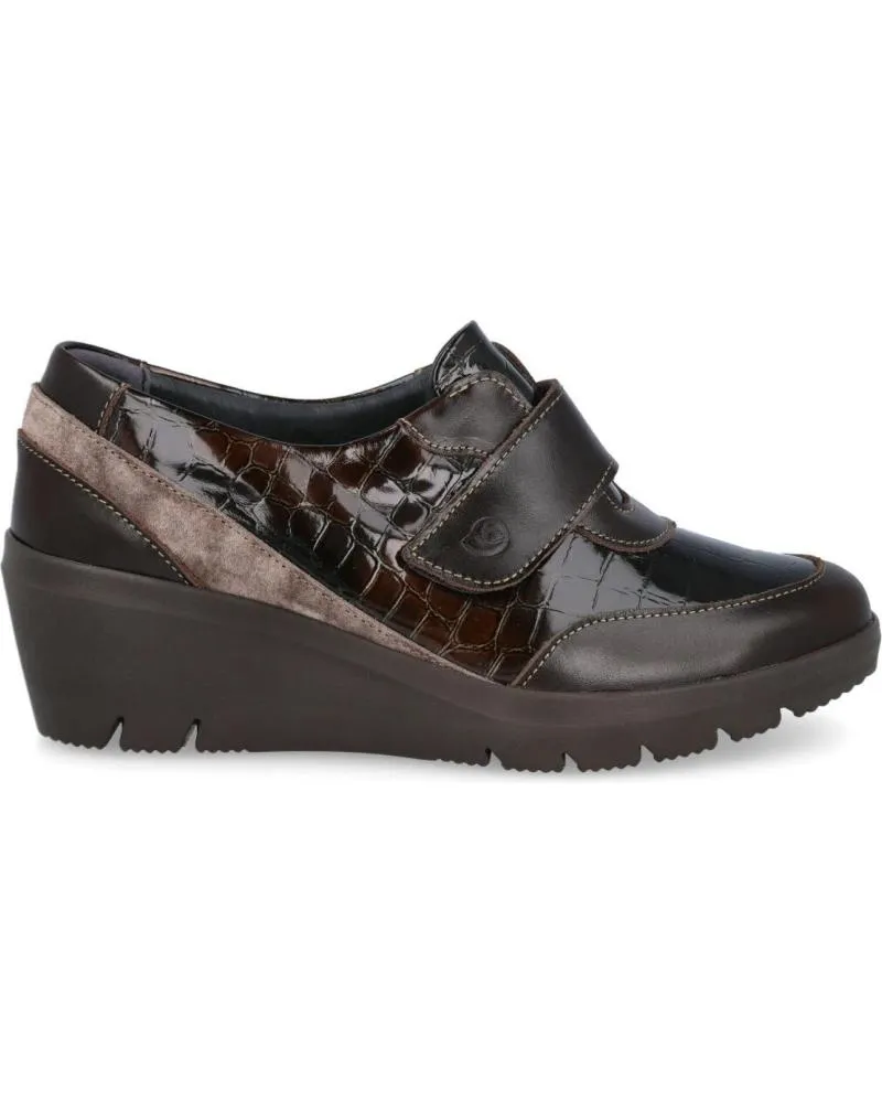 Zapatos de cuña de Mujer SUAVE BY LEYLAND SUAVE 3316 ZAPATOS MUJER CON PLANTILLA EXTRAIBLE MARRON