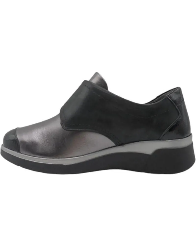 Zapatos de cuña SUAVE BY LEYLAND  de Mujer 3587 ZAPATO VELCRO PLANTILLA EXTRAIBLE  NEGRO