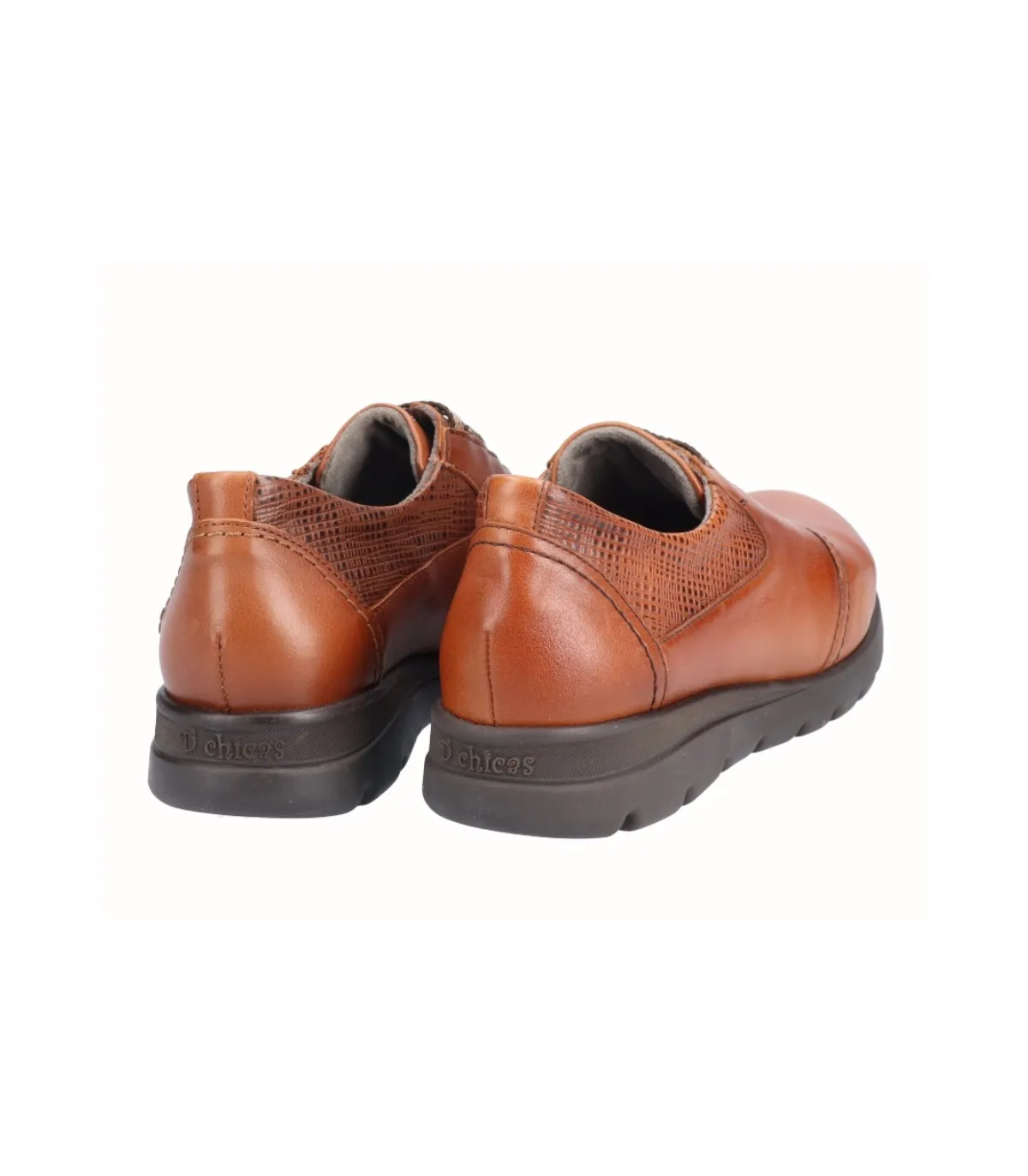Zapatos de piel con cordones elásticos