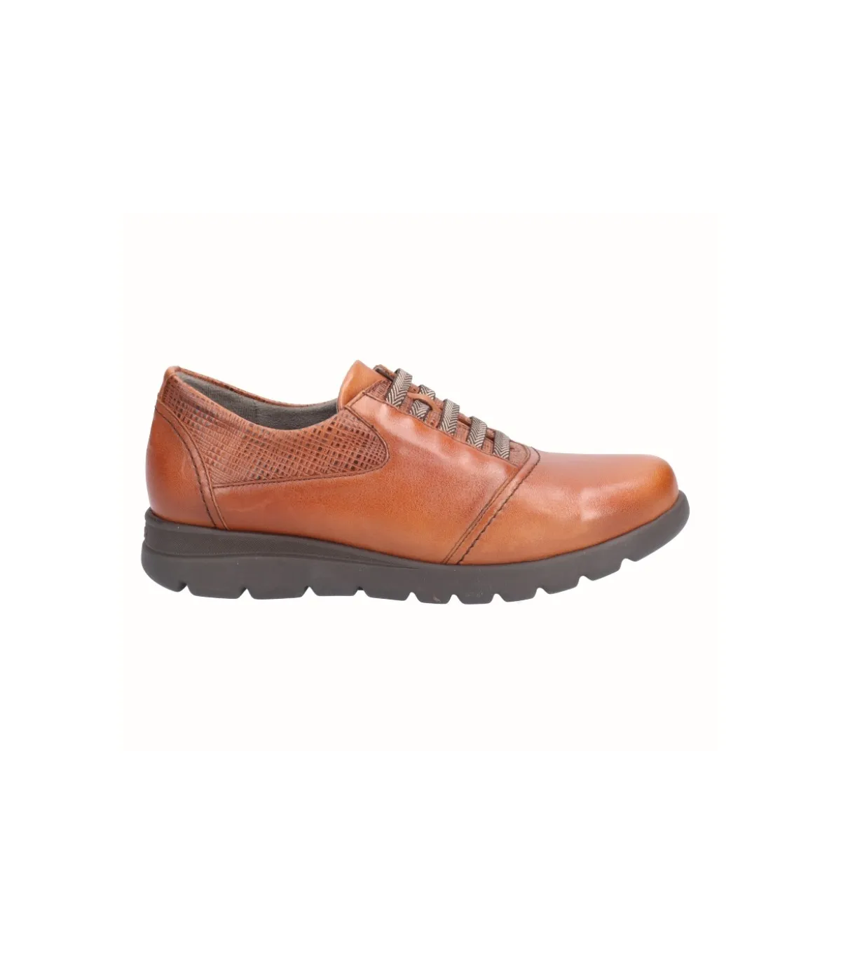 Zapatos de piel con cordones elásticos