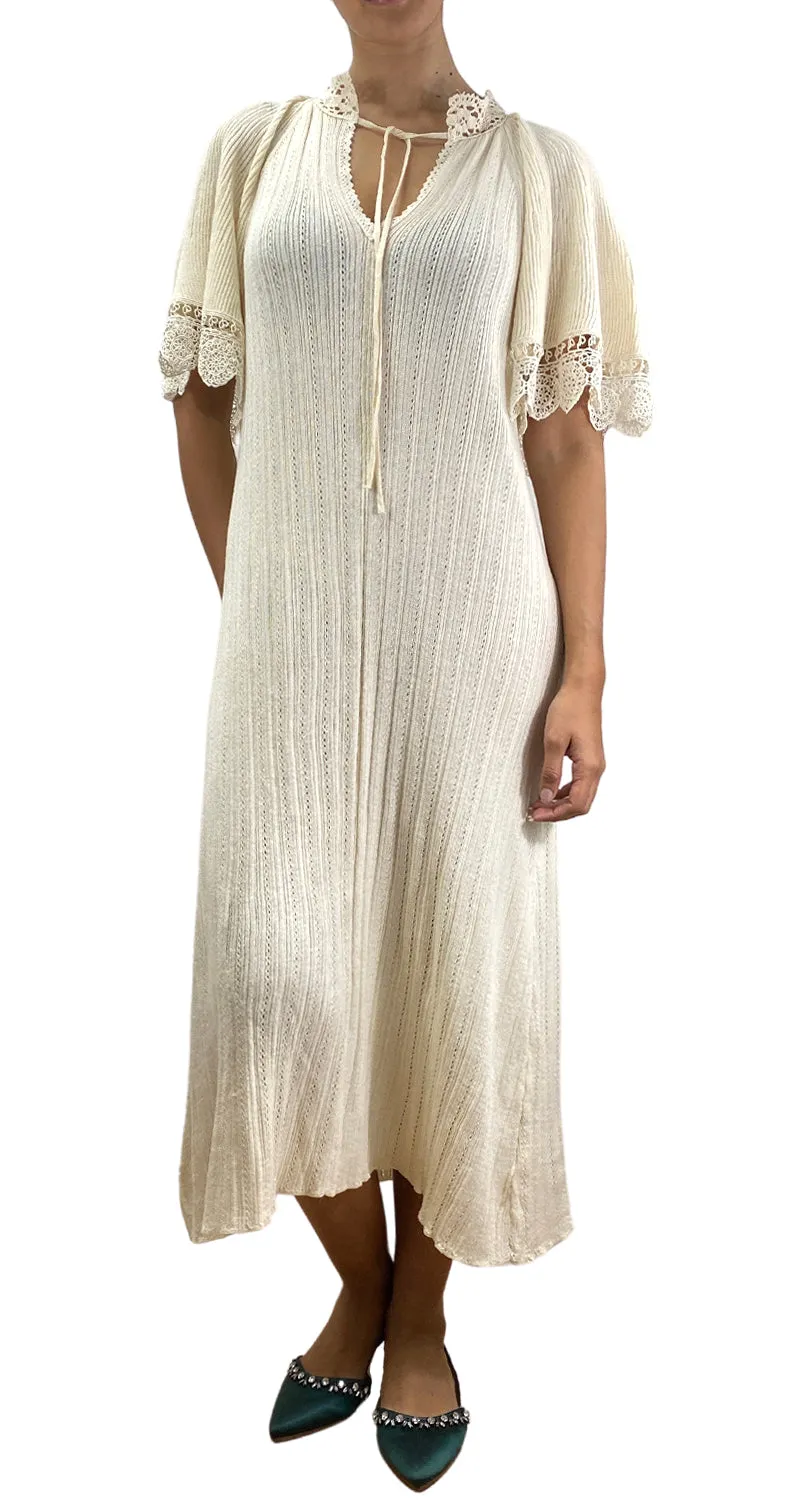 ZARA Vestido Maxi Tejido